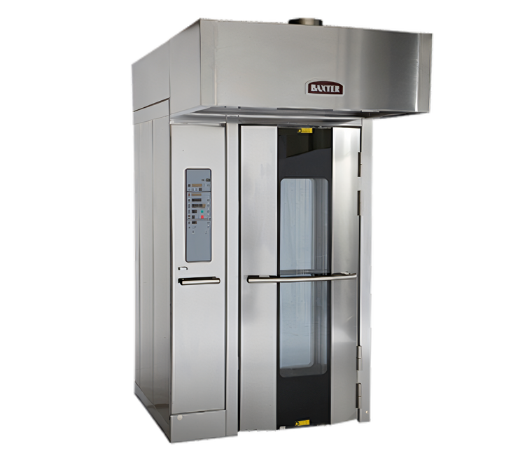 Product image #1 for Baxter OV500G1EE Gas Rotating Rack Oven with Curved Front, Single Rack Capacity, and Programmable Digital Controls