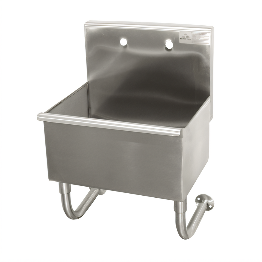 Product image #1 for Advance Tabco Wall Mounted Service Sink with 18 x 14 x 12 Inch Bowl and 8-1/2 Inch Backsplash, 304 Stainless Steel