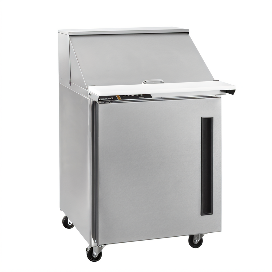 Product image #1 for Centerline by Traulsen 27-Inch One-Section 12-Pan Mega Top Prep Table Refrigerator with Solid Left-Hinged Door