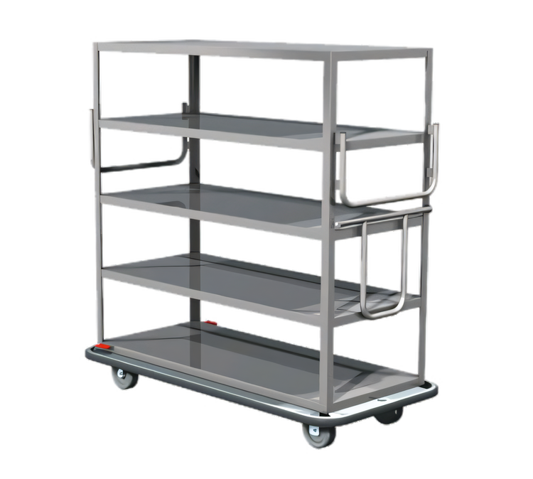 Product image #1 for Metro MQ-609L Queen Mary Cart with 6 Ledge Shelves, Stainless Steel, and 8-Inch Casters