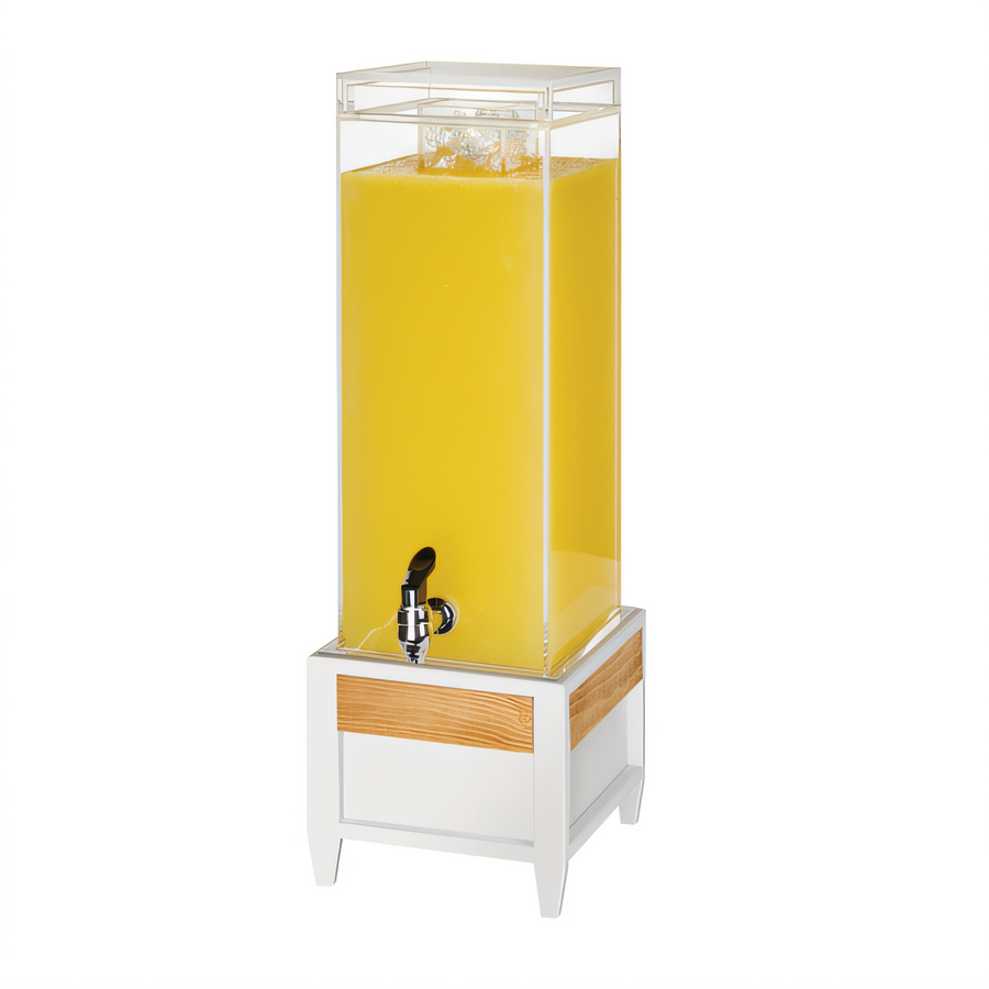 Product image #1 for Monterey 3 Gallon Single Beverage Dispenser with Ice Chamber, Drip Tray, and Spigot - White