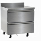Thumbnail image #1 for Delfield STD4432NP 32-Inch One-Section Refrigerated Worktop Base with 2 Drawers, 4-Inch Backsplash, Self-Contained