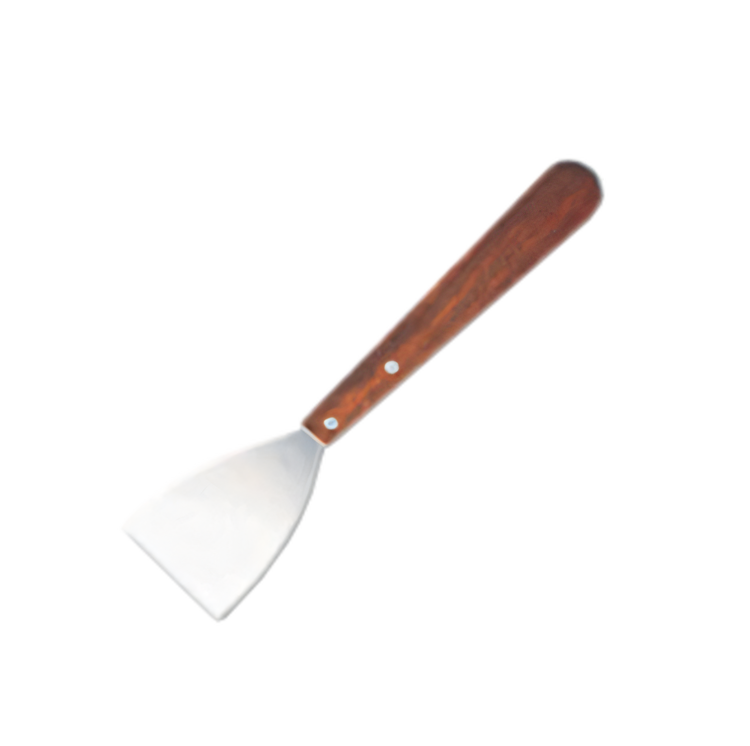 Product image #1 for American Metalcraft 3-Inch Wide Slant-Edge Stainless Steel Grill Scraper with Wood Handle