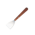 Thumbnail image #1 for American Metalcraft 3-Inch Wide Slant-Edge Stainless Steel Grill Scraper with Wood Handle
