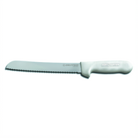 Dexter Russell Sani-Safe 8-Inch Scalloped Bread Knife with White Polypropylene Handle