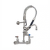 Thumbnail image #2 for T&S Brass Mini Pre-Rinse Unit with 8 Inch Wall-Mount Mixing Faucet, 6 Inch Swing Nozzle, and 24 Inch Hose