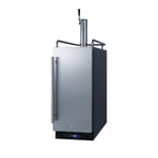 Thumbnail image #1 for Summit Commercial SBC15BEER 15-Inch Built-In/Freestanding Draft Beer Dispenser, Single Tap, 1/6 Barrel or Mini Keg