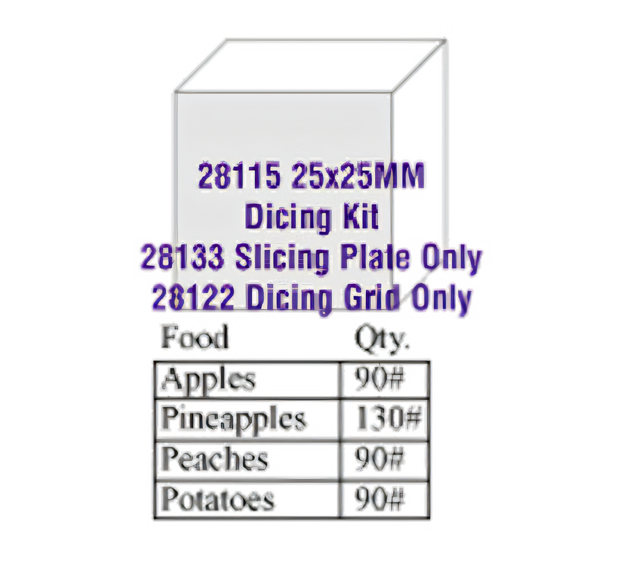 Product image #1 for Robot Coupe 1 Inch Dicing Kit for Commercial Food Processors