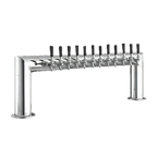 Thumbnail image #1 for Perlick Corporation 4009-12B Pass-Thru Glycol-Cooled Draft Beer Tower, Countertop, 12 Faucets, Polished Chrome, Dual Column