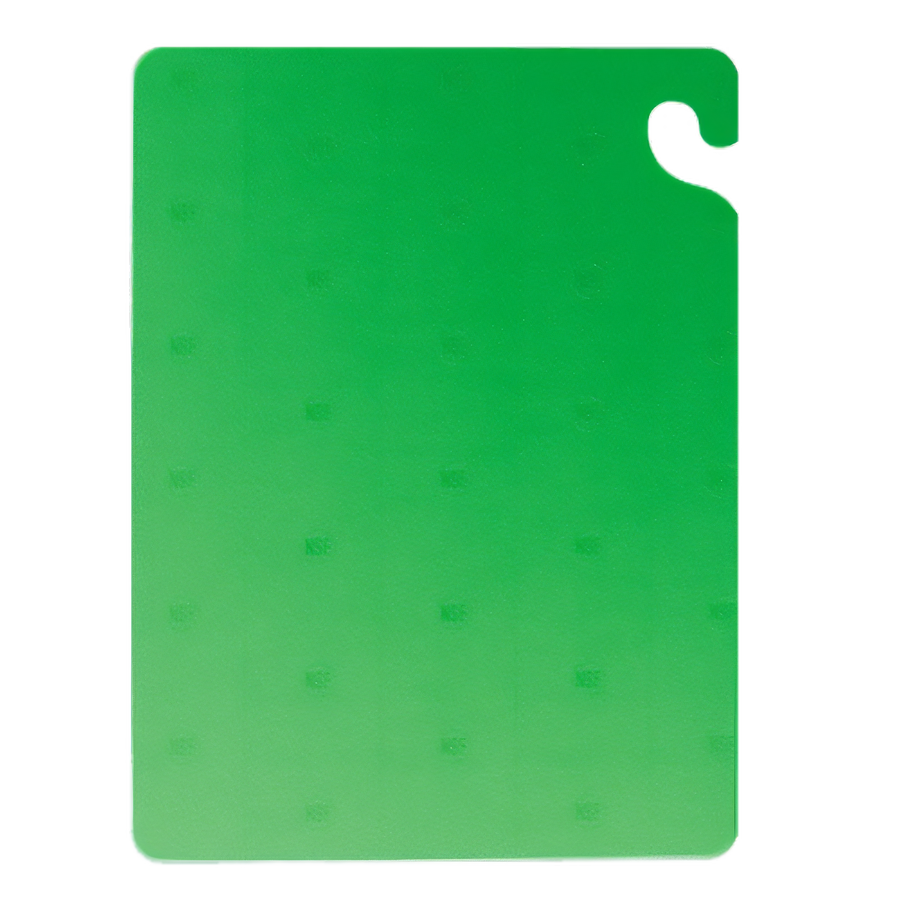 Product image #1 for Cut-N-Carry Green Co-Polymer Cutting Board with Food Safety Hook, 12 x 18 x 1/2 Inch