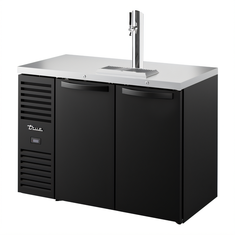 Product image #1 for True Premier Bar 48-Inch Two-Section Refrigerated Draft Bar Cooler, Flat Top