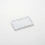 Thumbnail image #1 for American Metalcraft Endurance MEL12 Rectangular White Melamine Platter, 12 x 7 Inch, Break-Resistant Case of 24