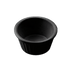 Thumbnail image #1 for American Metalcraft 3 oz Black Fluted Melamine Ramekin