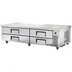 Thumbnail image #1 for True 84-Inch Refrigerated Chef Base with 4 Drawers, 18-Gauge Stainless Steel Top, Self-Contained R290 Refrigeration