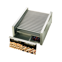Grill-Max 45-Hot-Dog Roller Grill with Integrated Bun Drawer and StalTek Coated Rollers