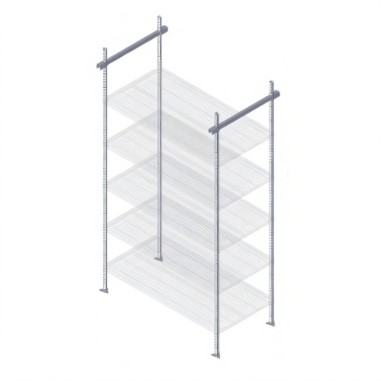 Product image #1 for Quantum 21-Inch Overhead Track Shelving Intermediate Kit, Green Epoxy Antimicrobial Finish