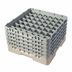 Thumbnail image #2 for Cambro Camrack Full-Size 49-Compartment Beige Glass Rack with 5 Soft Gray Extenders