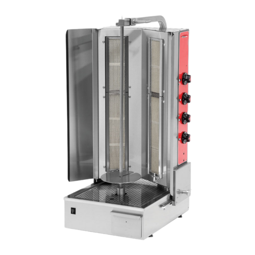 Product image #1 for BakeMax 4-Burner Gas Shawarma Vertical Broiler