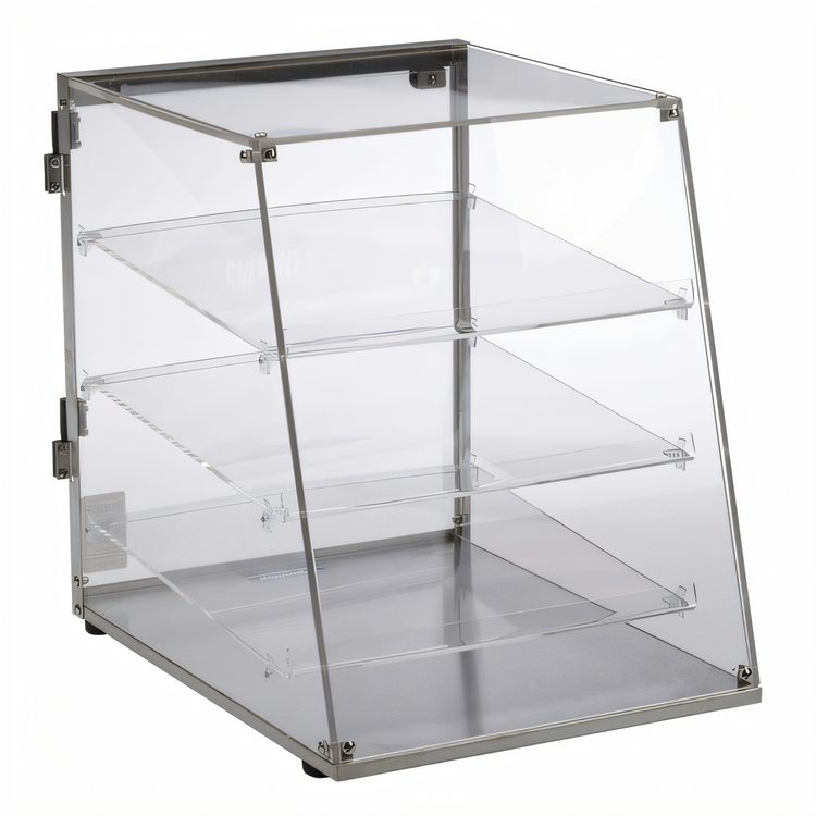 Product image #1 for Antunes DC-14A Countertop Three-Tier Angled-Front Pastry Display Case with Acrylic Panels