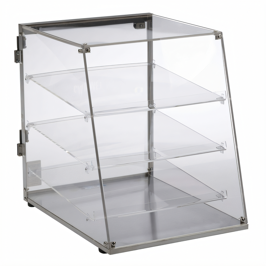 Product image #1 for Antunes DC-14A Countertop Three-Tier Angled-Front Pastry Display Case with Acrylic Panels