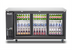 Thumbnail image #1 for Migali 72.75-Inch 3-Door Back Bar Refrigerator with Sliding Glass Doors