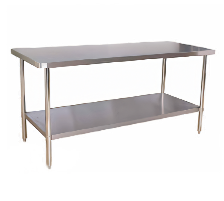 Product image #1 for Klinger's Trading 36 x 24 Inch Stainless Steel Work Table with Undershelf and Adjustable Bullet Feet