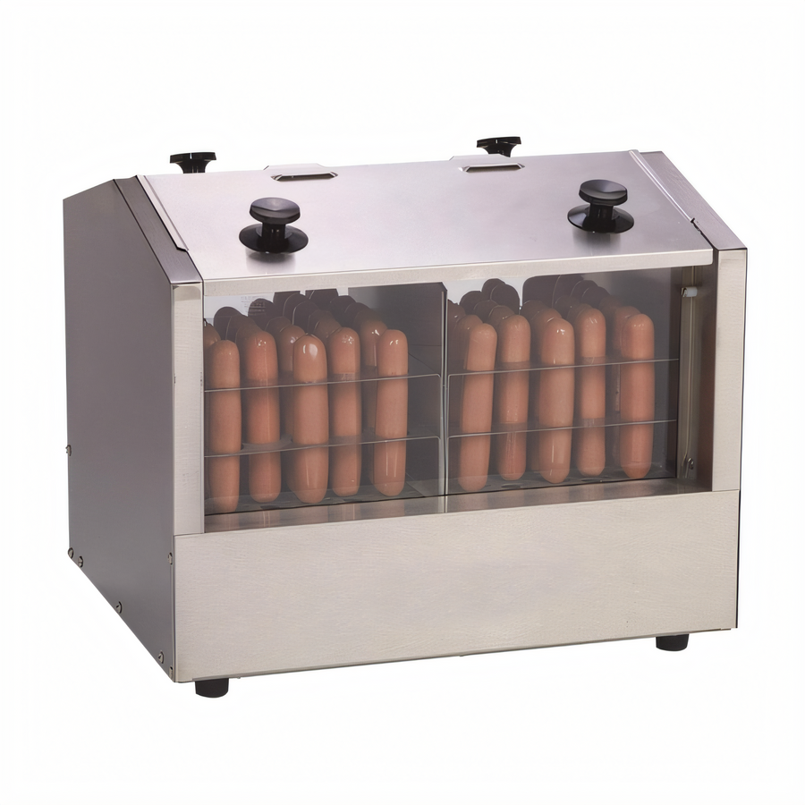 Product image #1 for Antunes Side-by-Side Hot Dog Hutch Steamer with 66 Hot Dog Capacity