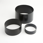 Thumbnail image #1 for American Metalcraft RRB2 3-Piece Round Buffet Riser Set, Stainless Steel, Satin Black, 5", 7" and 9" Diameters Case of 4