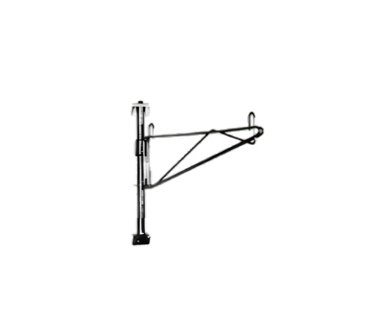 Product image #1 for Eagle Group Adjustable Post Wire Wall Mount Prepackaged End Unit, 18-Inch Deep, Stainless Steel