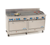 Thumbnail image #1 for Comstock-Castle 72-Inch Commercial Gas Char-Broiler Range with 2 Extra-Wide 31-Inch Ovens