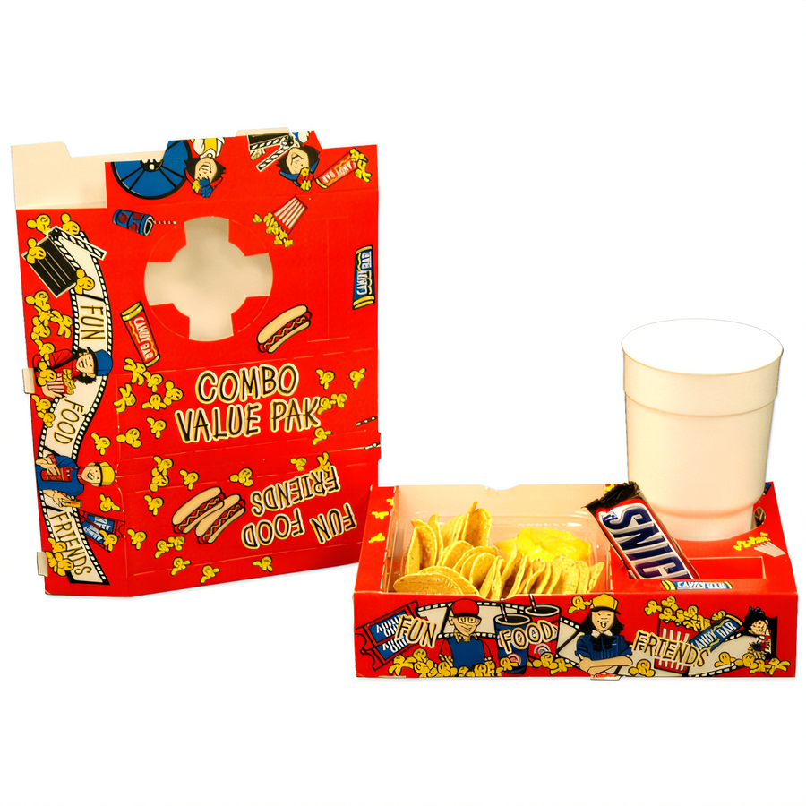 Product image #1 for Winco Benchmark Combo Serving Trays — 10 Inches x 6.5 Inches x 2 Inches, 250 per Pack (47001)