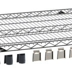 Thumbnail image #1 for Metro Super Erecta EZA-2436NC EZ-ADD Wire Shelf with Corner Hardware, 36"W x 24"D, Chrome
