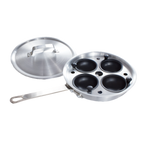 Thumbnail image #1 for Crestware Teflon Platinum Pro POA 4-Cup Egg Poacher Complete Set with 8-1/2-Inch Fry Pan, Aluminum Tray and Coated Cups Case of 6