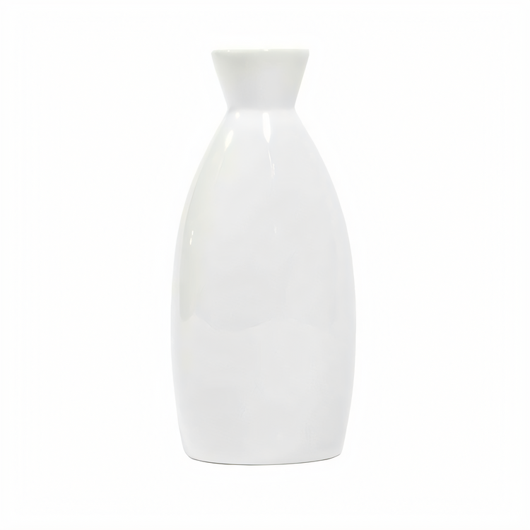Product image #1 for White Ceramic Sake Bottle, 4.5 oz., 20 Dozen Case