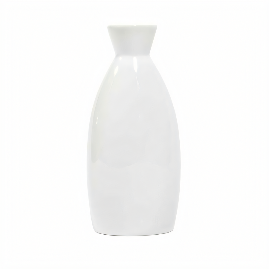 Product image #1 for White Ceramic Sake Bottle, 4.5 oz., 20 Dozen Case