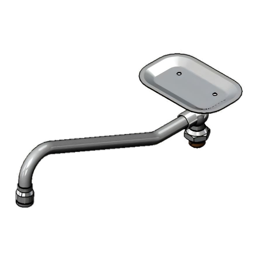 Product image #1 for T&S Brass 12-Inch Standard Swing/Swivel Nozzle Assembly with Soap Dish and Stream Regulator Outlet