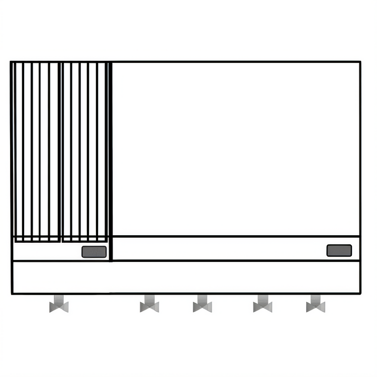 Product image #1 for Comstock-Castle 42 Inch Countertop Gas Char-Broiler/Griddle Combination with 30 Inch Griddle and 12 Inch Broiler, 105,000 BTU