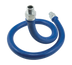 Thumbnail image #1 for Dormont Blue Hose Moveable Gas Connector Hose, 3/4-Inch ID x 48-Inch Long, Stainless Steel Braided, Blue Antimicrobial PVC Coated