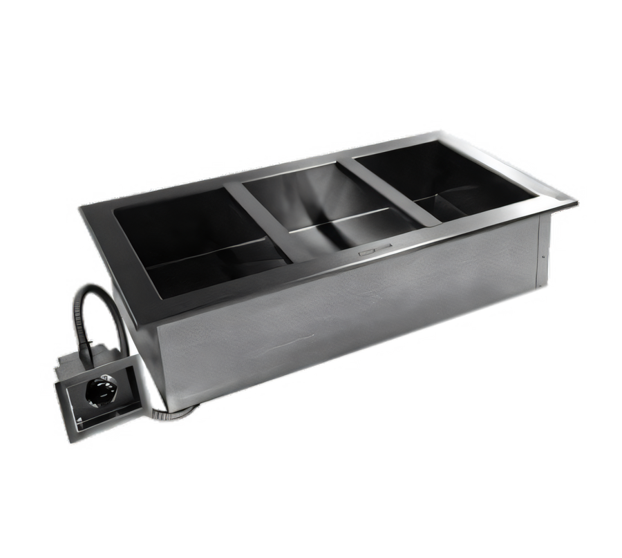 Product image #1 for Delfield N8887 Drop-In Electric Wet Hot Food Well, Single Tank, 6-Pan Capacity
