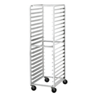 Thumbnail image #1 for Advance Tabco PR10-6W Mobile Aluminum Sheet Pan Rack, End-Loading, 10 Full-Size Pan Capacity, 6-Inch Centers, Open Sides