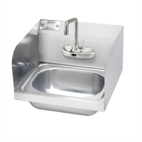 Krowne Wall-Mount Stainless Steel Hand Sink with Electronic Faucet and 12-1/2-Inch Bowl