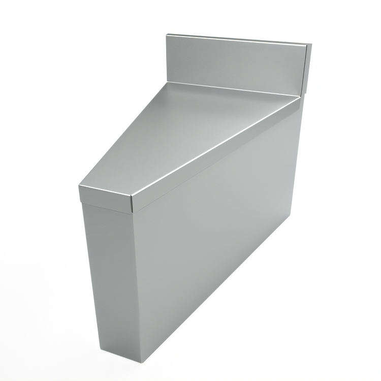 Product image #1 for BK Resources 25° Inside/Rear Corner Underbar Filler with 4-Inch Riser for Two 21-Inch Units