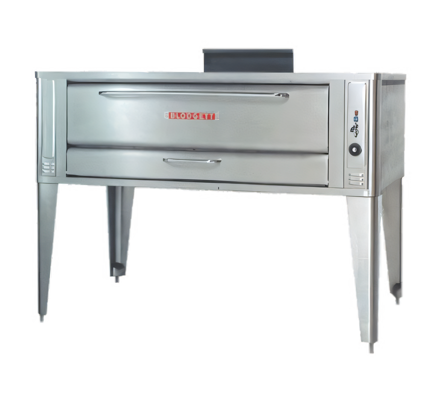 Product image #1 for Blodgett 1060 BASE Single Deck Gas Pizza Oven, Base Oven Only, 60 x 37 Inch Deck, 10 Inch High Chamber