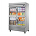 Thumbnail image #1 for True 2-Section Reach-In Refrigerator with 4 Framed Glass Half Doors, Bottom-Mounted R290
