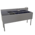 Thumbnail image #1 for Glastender Stainless Steel Four-Compartment Underbar Sink Unit with Left Drainboard, 60-Inch x 19-Inch
