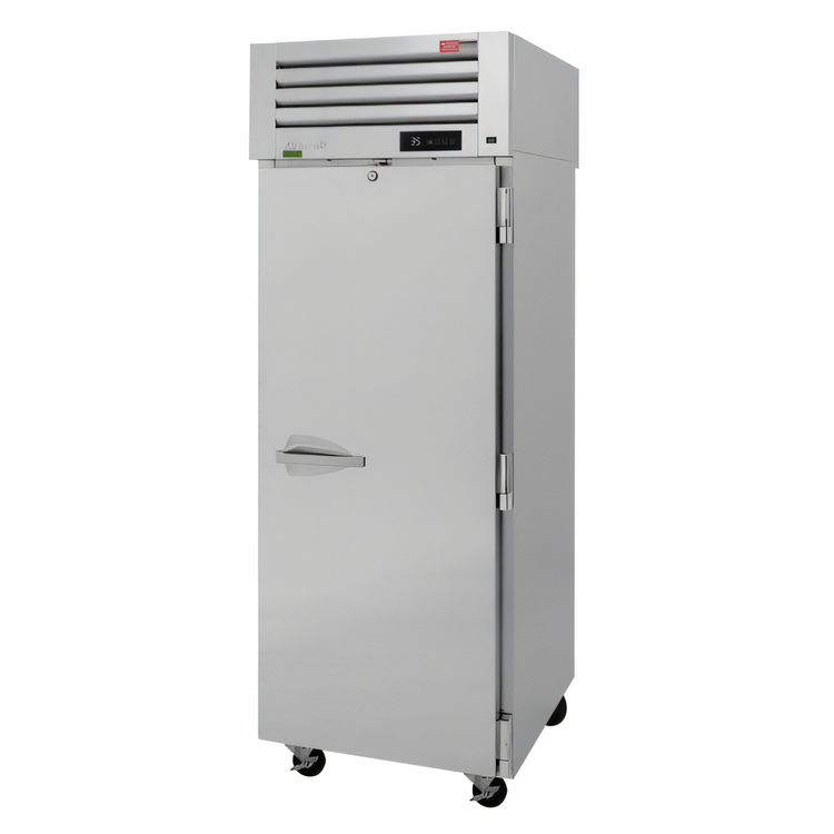 Product image #1 for Turbo Air PRO Series One-Section Reach-In Refrigerator, 25.41 Cu. Ft., Top-Mount Self-Contained, Stainless Steel, Solid Door