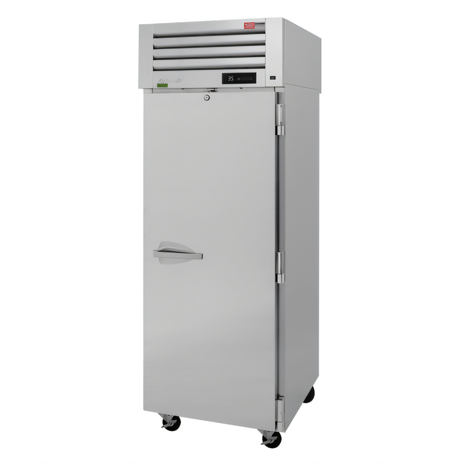 Product image #1 for Turbo Air PRO Series One-Section Reach-In Refrigerator, 25.41 Cu. Ft., Top-Mount Self-Contained, Stainless Steel, Solid Door