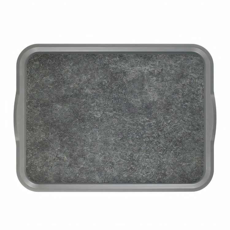 Product image #1 for Cambro Versa Camtray Non-Skid Rectangular Fiberglass Tray with Handles, 14 x 18 Inches, Pearl Gray with Titan