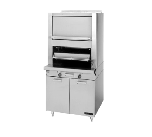 Product image #1 for Garland Master Series Heavy-Duty Upright Gas Broiler with Ceramic Radiant Deck, Convection Oven Base and Upper Finishing Oven