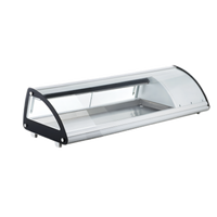 Omcan Countertop Sushi Display Case, 44.5 Inch Wide, 1.48 Cu. Ft., Curved Glass